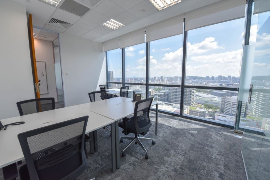 1. Vision Exchange is a Grade-A office tower in Jurong Gateway
