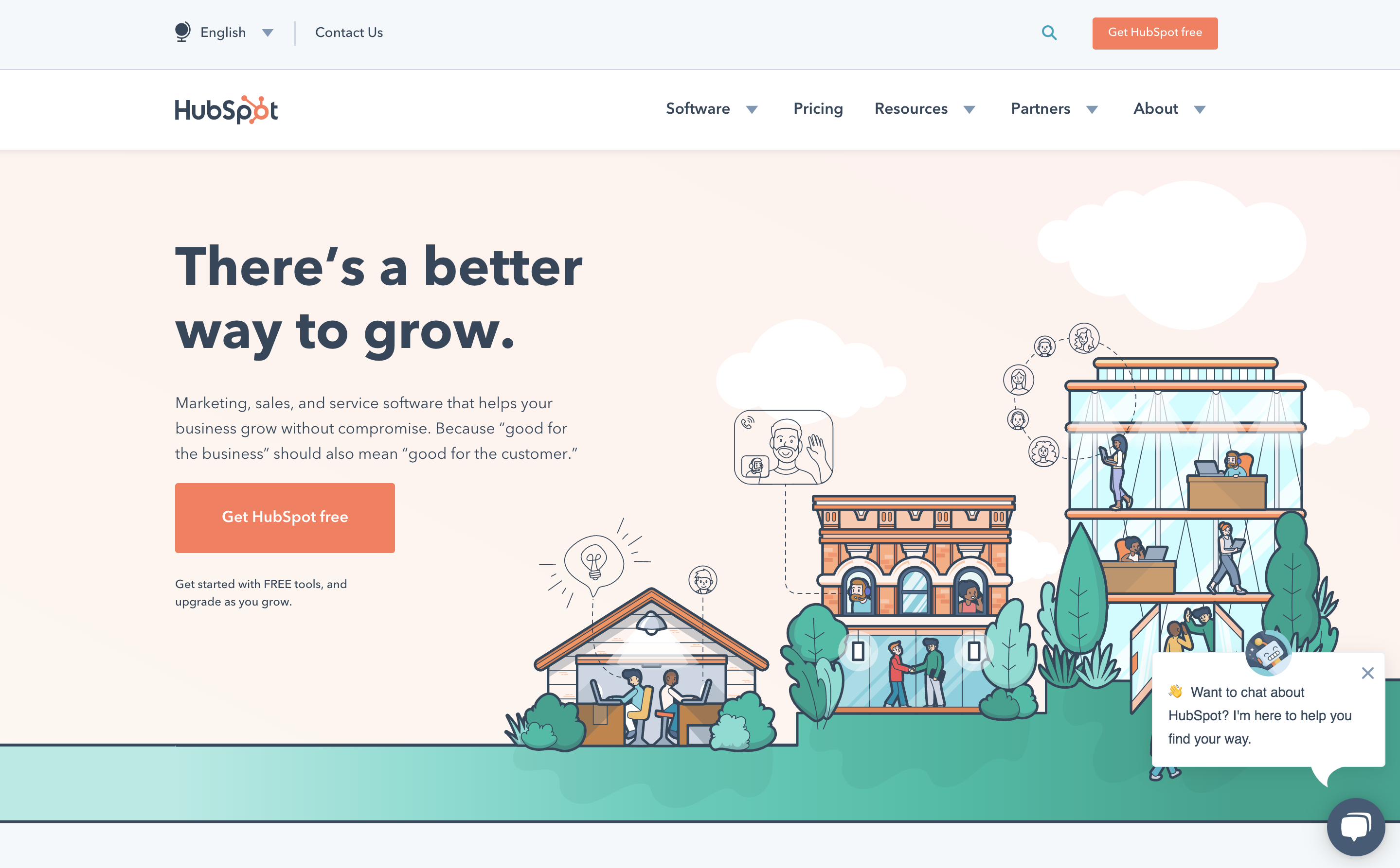 Hubspot Homepage tools for coworking space operators