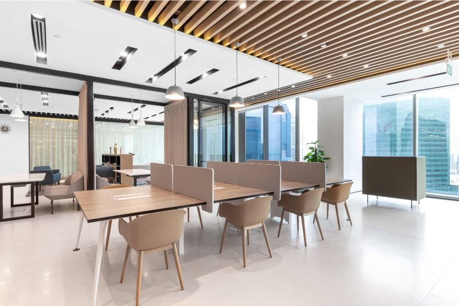 3. Regus at Asia Square Tower 1 offers a professional coworking space