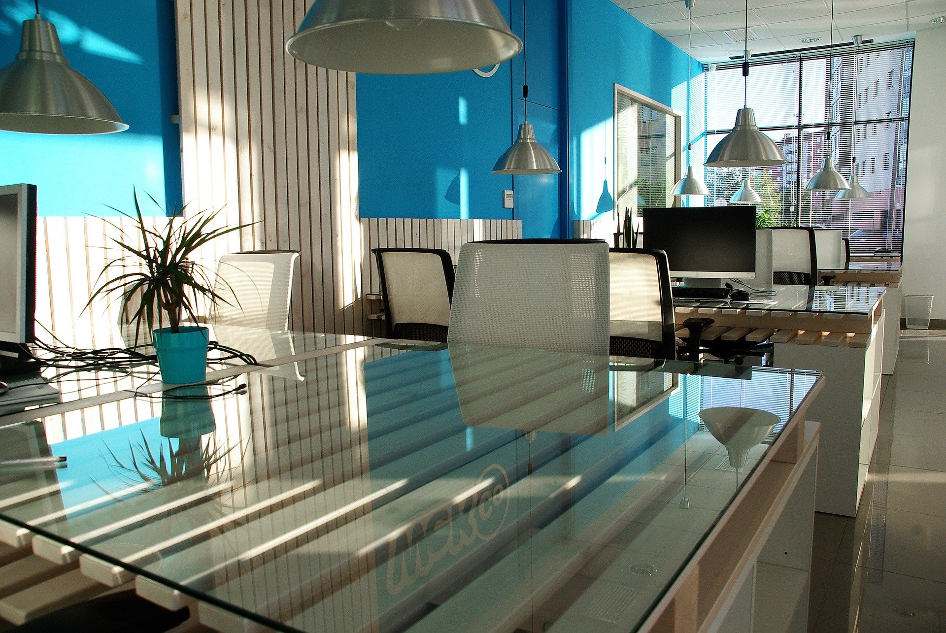 Blue Office Design