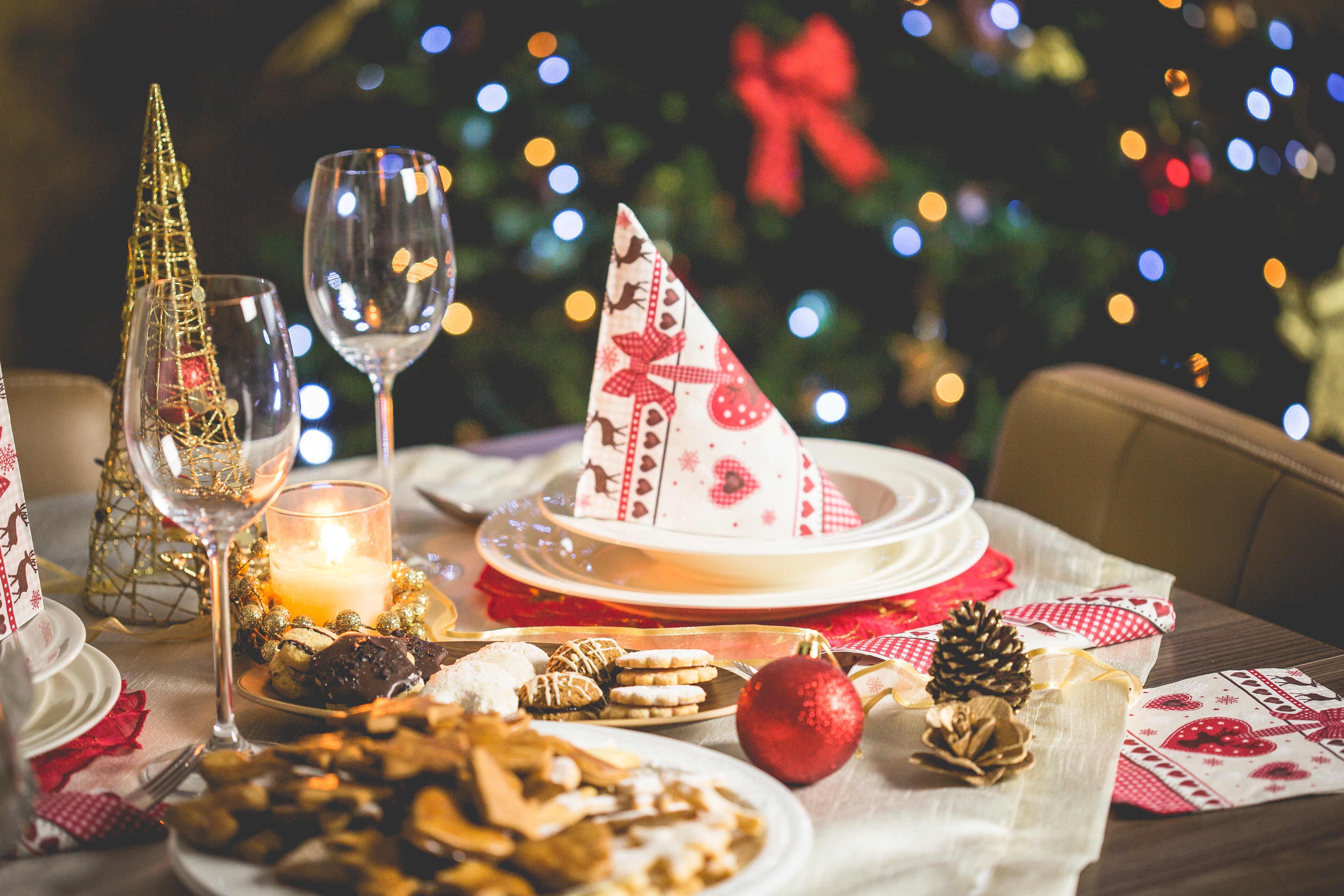 christmas party table