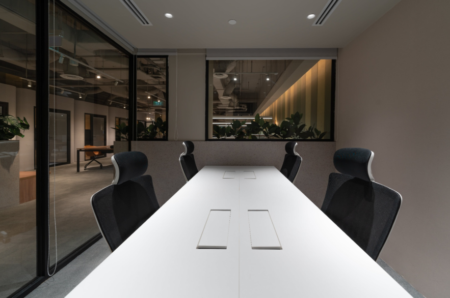 The building is just steps away from Woodlands MRT